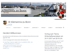 Tablet Screenshot of alemannia-bonn.de